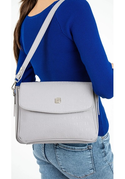 Just Polo Orijinal Kadın Büyük Boy El Ve Omuz Çantası 234063pc Gri