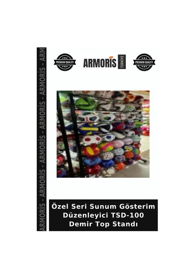 Özel Seri Sunum Gösterim Düzenleyici Tsd-100 Demir Top Standı Çok Renkli