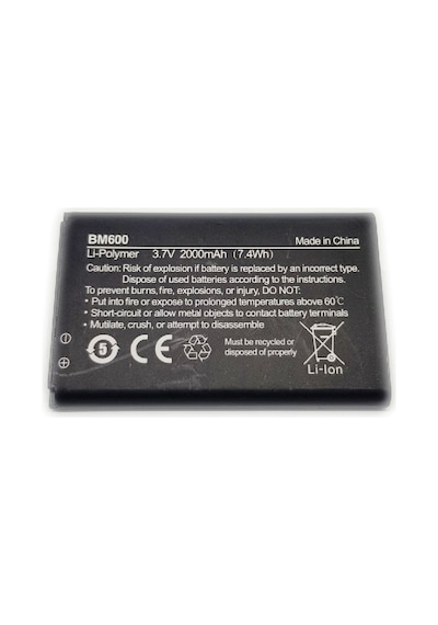 BM600 Li-Polymer 3.7V 2000 mAh 7.4 Wh Batarya
