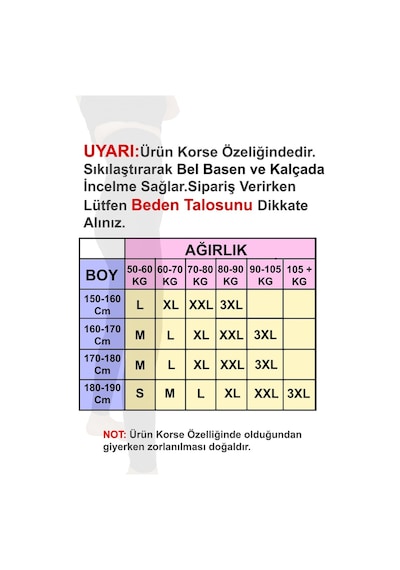 Momslab  Anında Incelme Siyah Yüksek Bel Korse Tayt Toparlayıcı Korsesiyah2Xl Siyah
