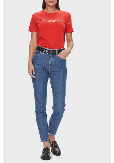 Tommy Hilfiger Bayan T Shirt Ww0ww40276 Sne Kırmızı Kirmizi