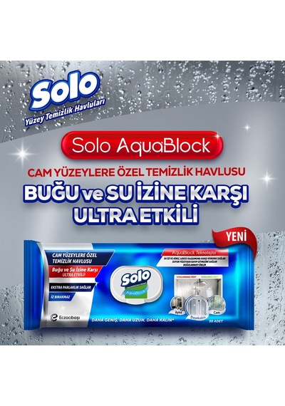 Aquablock Cam Yüzeylere Özel Temizlik Havlusu 30 Yaprak Diğer