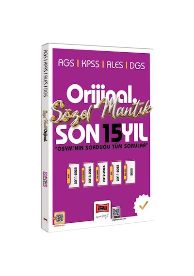 Yargı 2026 Kpss Meb-ags Ales Dgs Sözel Mantık Orijinal Çıkmış Sorular Son 15 Yıl Çözümlü Yargı Yayın