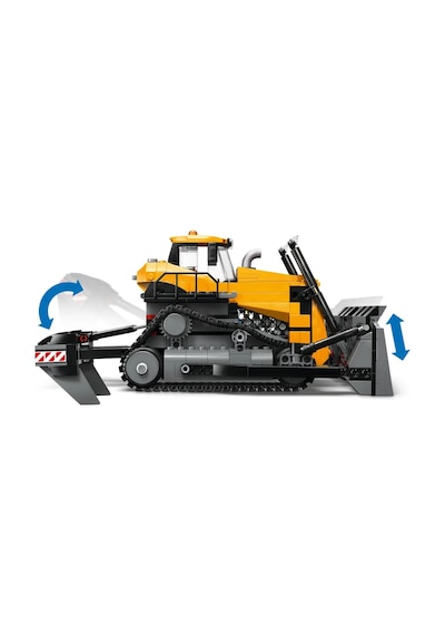 LEGO® City Sarı Buldozer 60466 - 8 Yaş ve Üzeri Çocuklar için İnşaat Sahası Temalı Yaratıcı Oyuncak Yapım Seti (682 Parça)