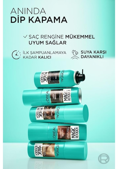 L'Oréal Paris 2'li Magic Retouch Beyaz Dipleri Kapatıcı Sprey - Kumral