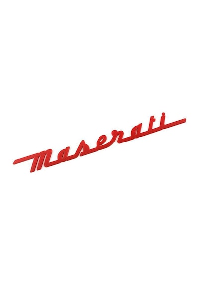 Maserati Red Bagaj Yazısı 3m 3d Abs Maserati Ghibli