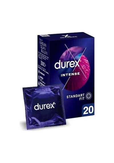 Intense Uyarıcı Jelli Ve Tırtıklı Prezervatif 20'li 1 X 20 Adet Açık Kahverengi