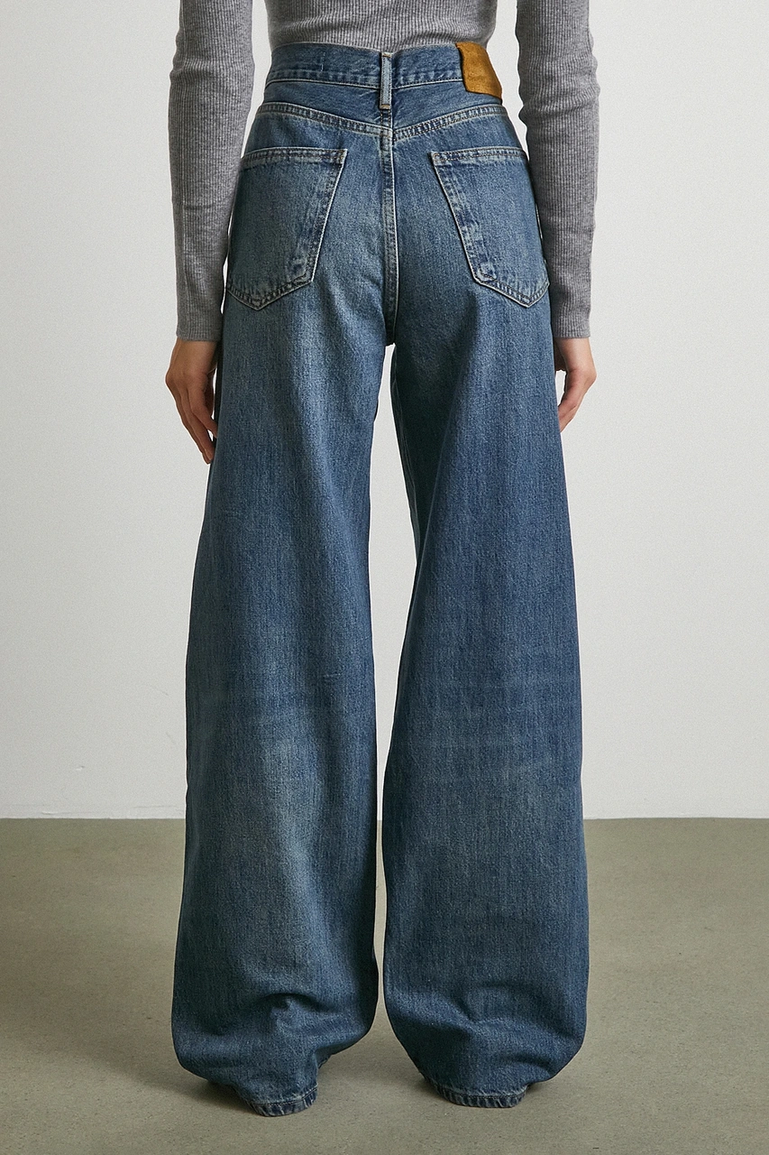 Yüksek Bel Beş Cepli Regular Fit Jean Lacivert Lacivert
