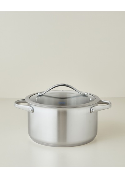 Hecha Paslanmaz Çelik Derin Tencere 24x13 Cm Silver