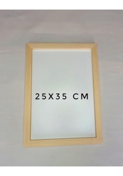 Ahşap Resim Çercevesi, Masif Çerçeve,doğal Ahsap Rengi İle Fotograf, Resim Kolajları, Duvar Galerisi Dekoru Cercevesi 25x35 Açık Bej