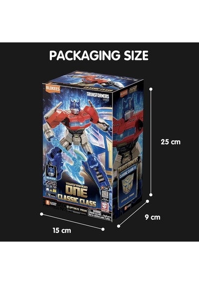 Blokees Transformers Işıklı Optimus Prime Figür Hareketli Eklem Led Göğüs Gözler Resmi Lisans Model