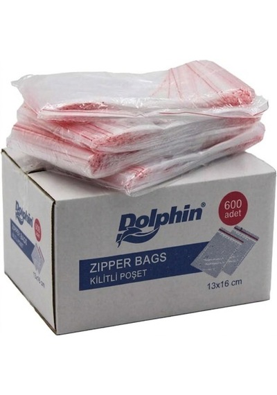 Şeylişeyler - Dolphin Kilitli Poşet 13 16 Cm 600 Adet 1 Kutu