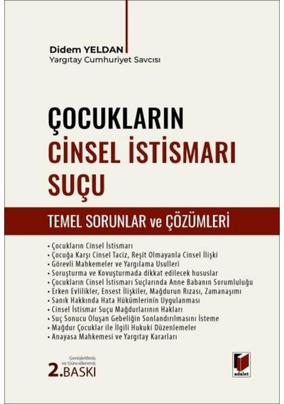 Çocukların Cinsel İstismarı Suçu Temel Sorunlar Ve Çözümleri Didem Yeldan