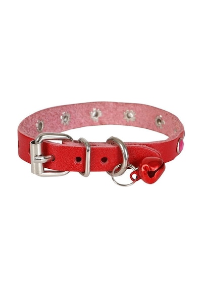 Taşlı Kedi Ve Yru Köpek Tasması 1 23 Cm Kırmızı Medium