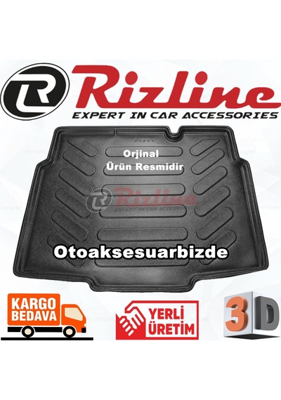 Opel Crossland 3D Bagaj Havuz Paspası Siyah 2017 Sonrası Rizline N11.8731