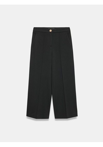 Dilvin 72809 Dikiş Detaylı Culotte Pantolon Siyah