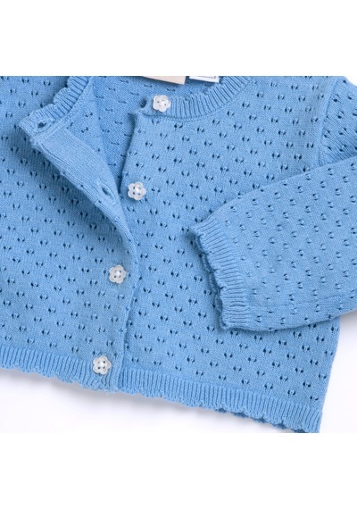Chicco Kız Bebek Örgü Hırka 09101853000000 000025 Mavi