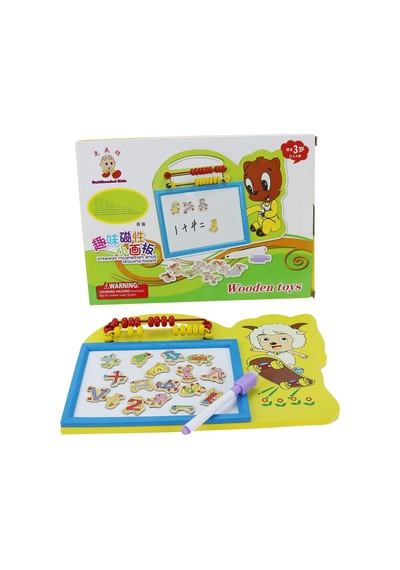 Ahşap Yazı Tahtası Ahşap Abaküslü Yazı Tahtası Alfabe