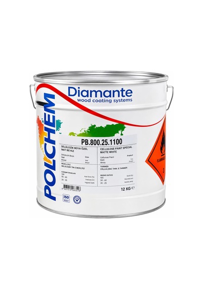 Polchem Pb.800.25 Poliüretan Boya Mat Beyaz 12+6 Kg