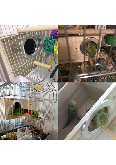 Pet Ahşap Muhabbet Kuşu Yuva Kutusu Kuş Evi Üreme Yuvalama Kuş Kafesi Kutusu Muhabbet Kuşları İçin Papağan Papağanlar