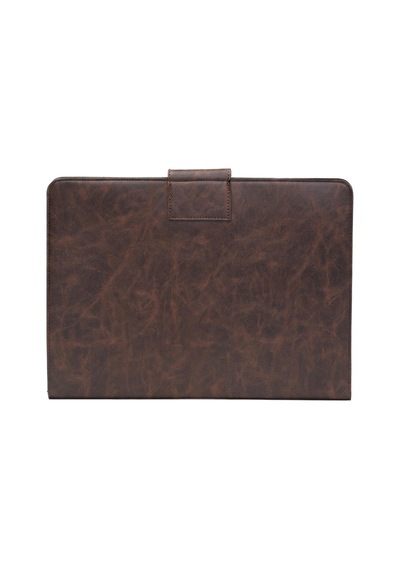 Macbook Uyumlu Air Pro 13.3 -14 İnç Organizer Evrak & Laptop Ve Tablet Çantası Crazy Kahve