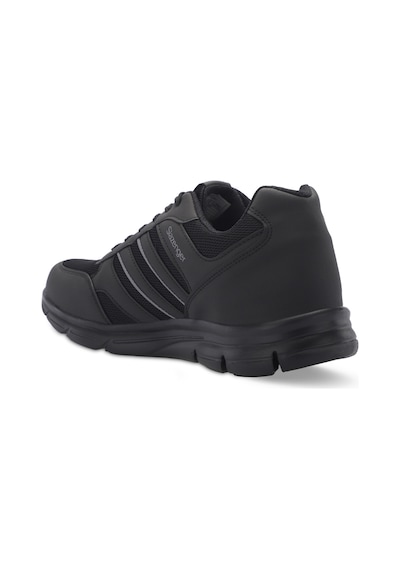 Slazenger Efrat Büyük Beden Erkek Sneaker Ayakkabı Siyah / Siyah