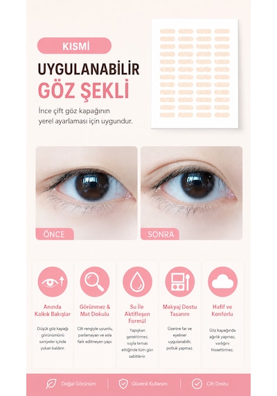 Asrl Global Göz Çizgisi İçin Gizli Bant Beyaz