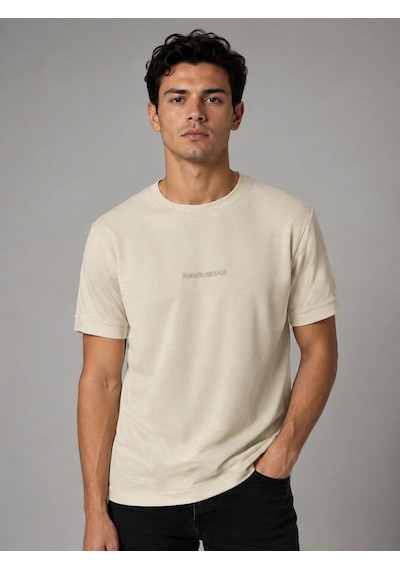 Classics Men Bordoo Basic Bisiklet Yaka Kısa Kol Erkek Tişört 7699 Bej