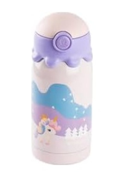 Pembe Çift Katmanlı Paslanmaz Çelik Çocuk Termosu 350ml