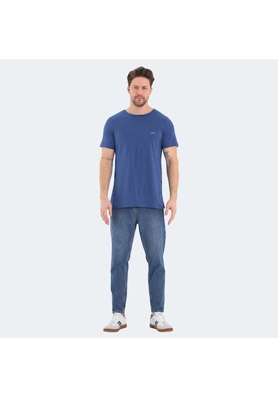 Slazenger ROSALVA Erkek  Saks Mavi Tişört