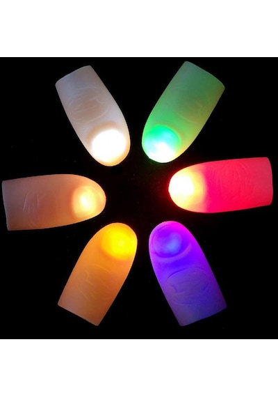 Led Işıklı Sihirli Parmak Işıklı Parmak Şaka Parmak Standart