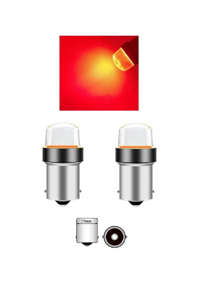 KIRMIZI LED OTO AMPUL ÇAKARLI STOP SİS TEK DUY P21W 2 Adet
