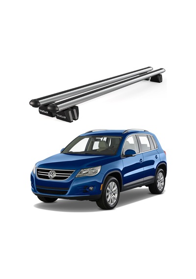 Pençe Volkswagen Tiguan 2003-2011 Uyumlu Gri Ara Atkı Port Bagaj Tavan Barı