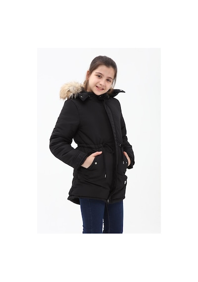 Kız Çocuk Kaban 51256 Siyah