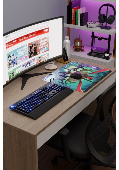 Beidou Genshin Impact Anime Gacha V1 - 48x40 Xl Gaming Mouse Pad Fare Altlığı