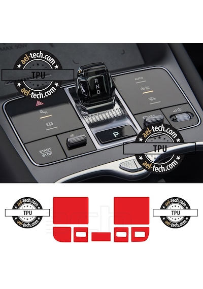 Byd Sealion 7 Uyumlu Vites Etrafı Piano Black Tpu Koruyucu 7li Se