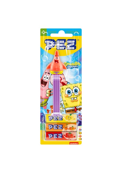 Pez Dispenser Spongebob Patrick Meyve Aromalı Şekerleme Makinesi Ve Şekerleme Yedekleri