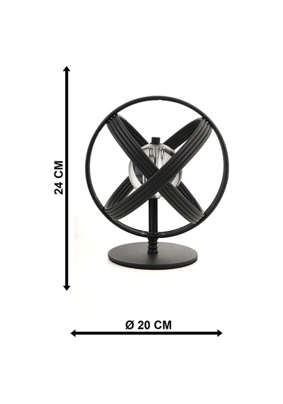 Yumak Metal Aksesuar Siyah 20 Cm