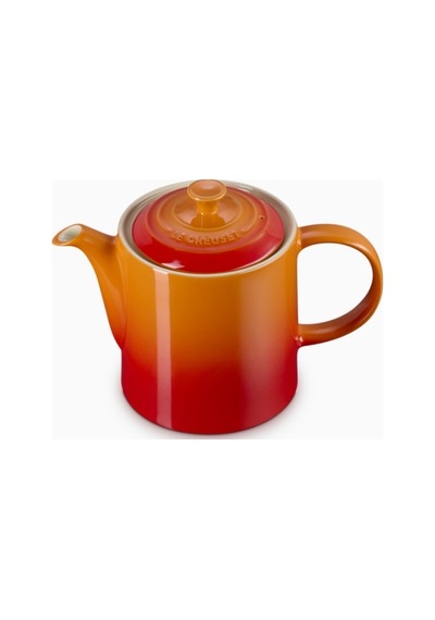 Le Creuset 4 Fincan Kapasite Şık Tasarım Büyük Seramik Demlik Turuncu