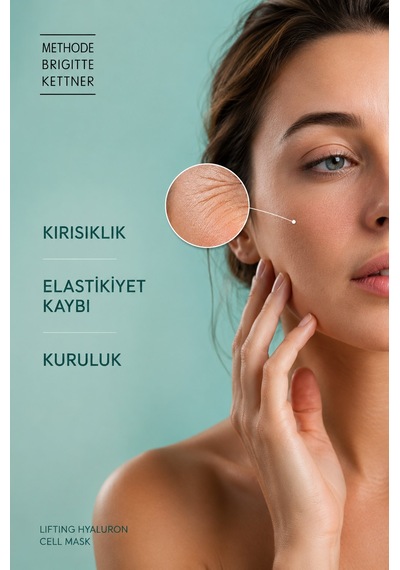 Methode Brigitte Kettner Lifting Hyaluron Cell Mask 4er Set Hyaluron Destekli Sıkılaştırıcı Maske