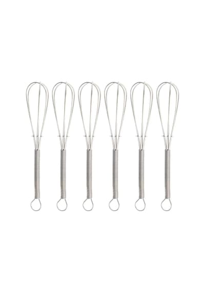 Tr 6'li Çırpıcı Şeklinde Çay Kaşığı Seti, Paslanmaz Çelik, Metalik, 12 Cm, Bulaşık Makinesinde Yıkanamaz Diğer