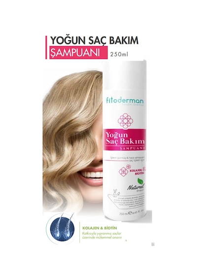 Fitoderman Yoğun Saç Bakım Şampuanı 250 ML