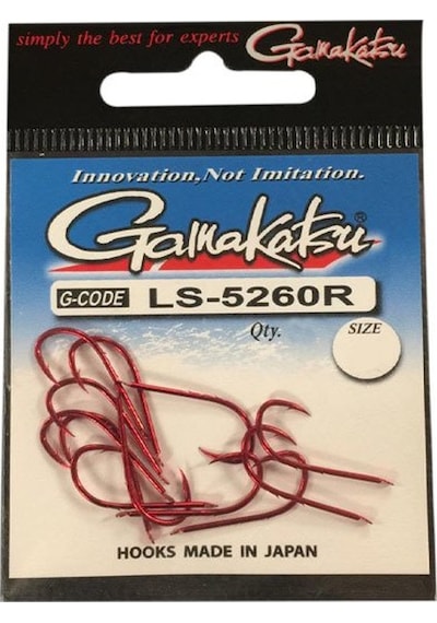 Gamakatsu Ls-5260R Kırmızı  8 Olta Iğnesi 1/12