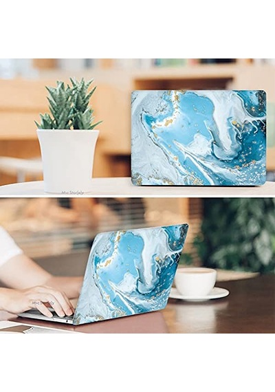 Macbook Pro 13 Mermer Desenli Kılıf A1706 A1708 A1989 A2159 A2251 A2289 A2338 M1 M2 Uyumlu İnce Hafif Sert Kapak Koru Genel