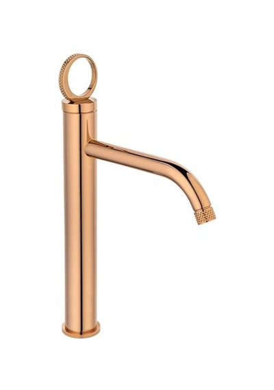 Fk-4023 Parlak Rose Yüksek Lavabo Bataryası Renkli