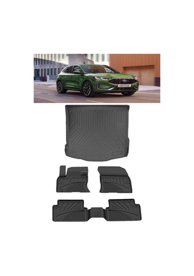 Sahler Premıum Ford Kuga 2020 Ve Sonrası 4.5d Paspas 3d Rizline Bagaj Havuzu