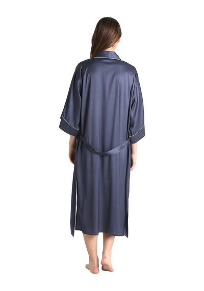 U&me Saten Sabahlık Lacivert Um220431101 R007 Lacivert