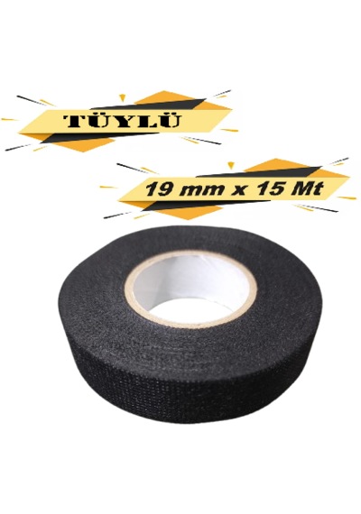 Tüylü Bez Bant Elektrik Kablo Bandı 19 Mm X 15 Metre 1 Adet