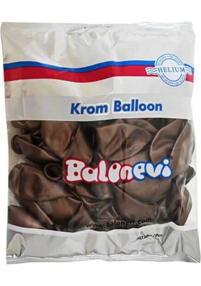 Balon Krom Parlak 12 İnc Truffle Kahverengipk:50 Çok Renkli