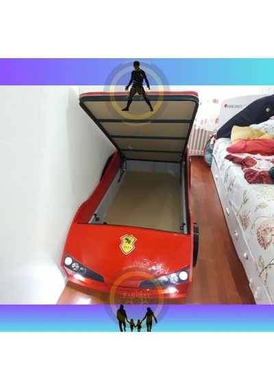 Bazalı Woody Arabalı Karyola Kırmızı Diğer Bazalı Woody Arabalı Karyola Kırmızı Diğer